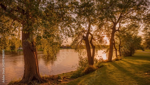 Sunset Reflection on a Calm...
