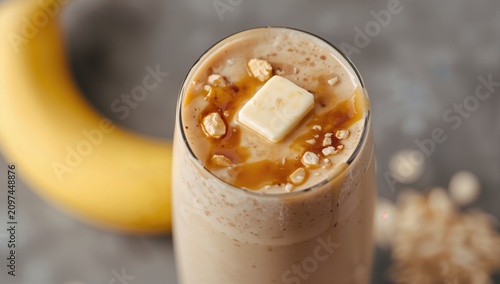 Creamy Smoothie Topped with...