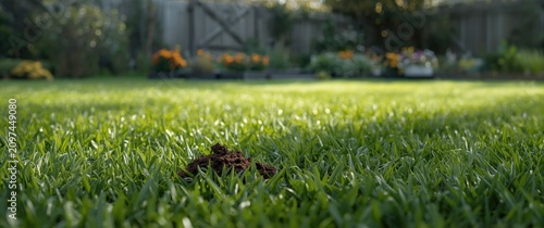 Freshly Dug Soil Pile on Gr...