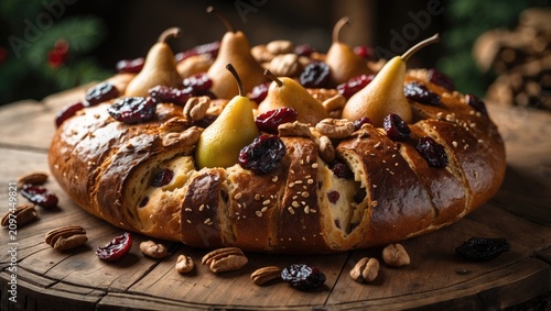 Swiss Christmas pear bread ...