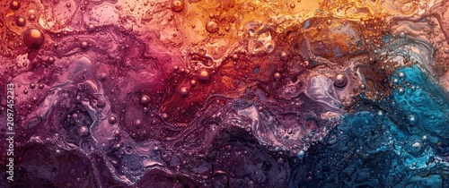 Colorful Abstract Fluid Bac...