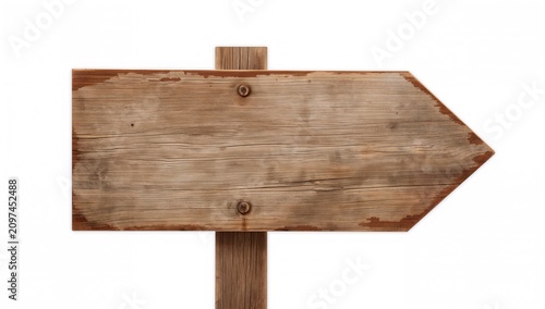 Weathered Wooden Arrow Sign...