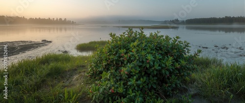 Morning Mist Over Calm Wate...