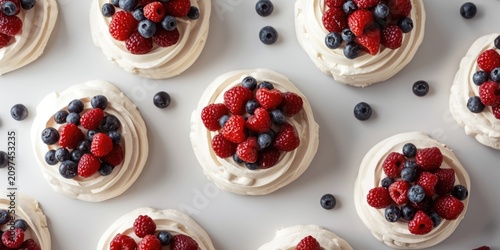 Mini Pavlova Desserts Toppe...