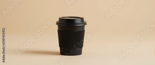 Black Disposable Coffee Cup...