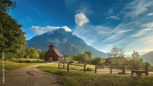 Scenic Mountain Landscape w...