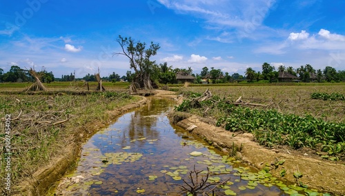 Serene Stream Flowing Throu...