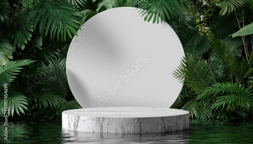 Minimalist Round Display Pl...