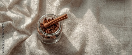 Glass Jar Filled with Cinna...