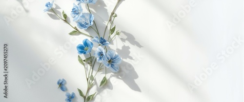 Blue Flowers Beautifully Ar...