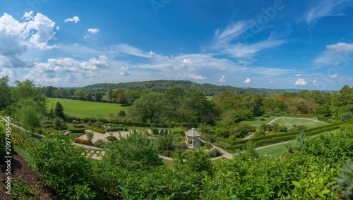 Lush Garden Landscape with ...