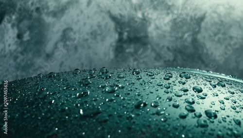 Closeup of Water Droplets o...