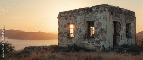 Abandoned Stone House at Su...