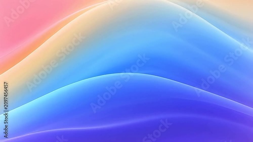 Flowing rainbow waves in a dreamy space
