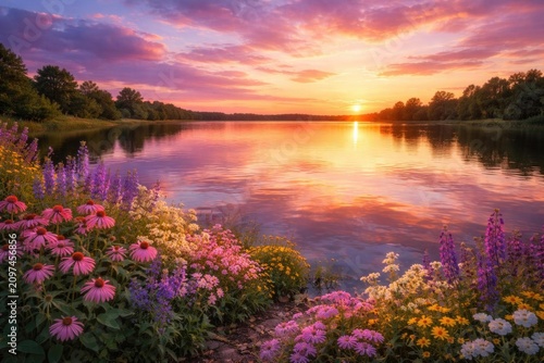 Colorful Wildflowers Bloomi...