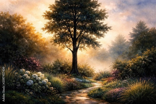 Majestic Tree Standing by a...