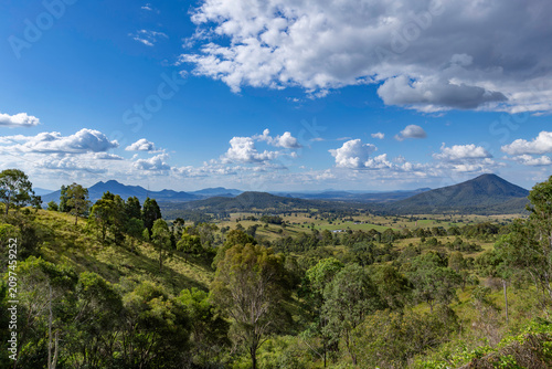 mountain landscape with clouds
