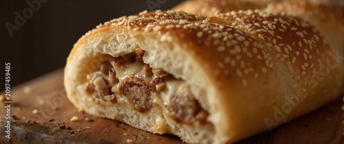 Savory Meat-Stuffed Bread R...
