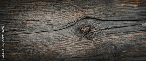 Closeup of Weathered Wooden...