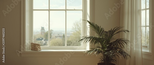 Indoor Scene with Potted Pl...