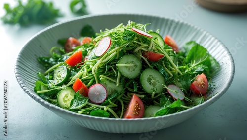 Shirazi salad with cucumber...