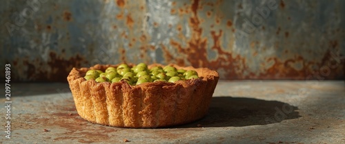 Baked Tart with Green Fruit...