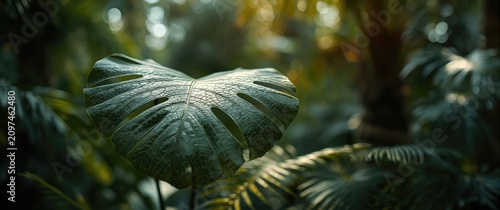 Monstera Leaf in Soft Focus...