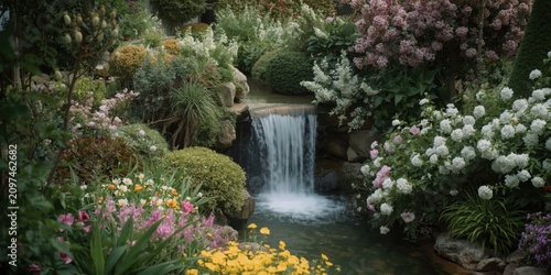 Summer day in a flourishing...
