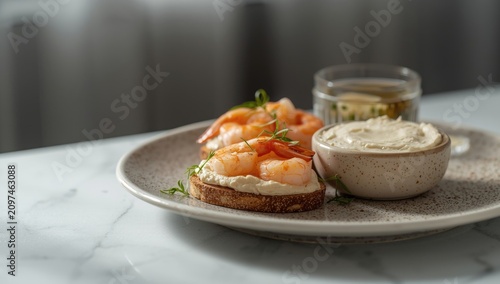 Shrimp and cream cheese toa...