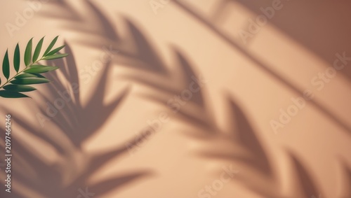 Shadows of tropical leaves ...