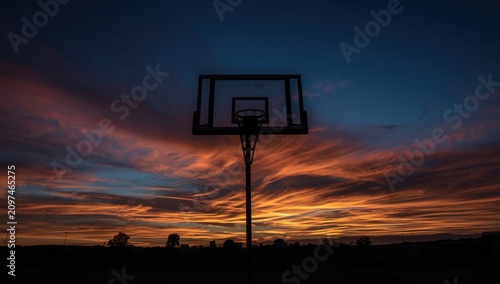 Basketball Hoop Silhouette ...