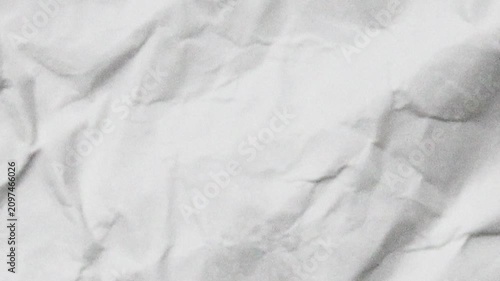 Seamless Crumpled White Paper left to right horizonta Animation