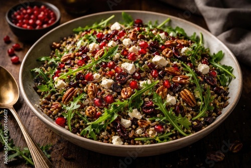 Colorful Lentil Salad Toppe...