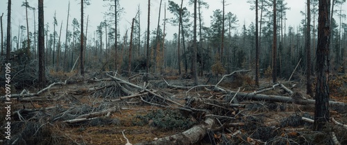 Dense Forest Landscape with...