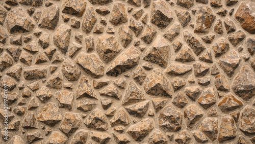 Textured Brown Rock Wall in...