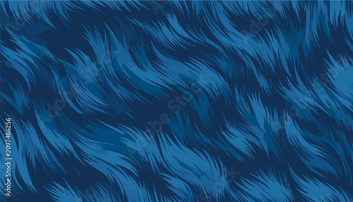 Εκτύπωση καμβά Bondi blue faux fur texture background vector