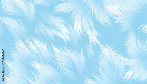 Bild auf Leinwand Light baby blue fur texture background