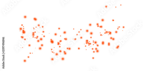Картината върху платно Red blood cells flowing in plasma medical illustration