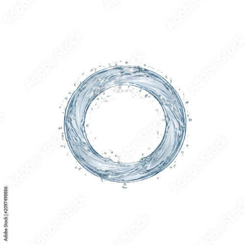 Elegant Circular Water Ring