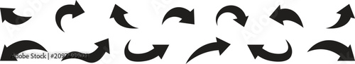 Fotografie Curved arrows