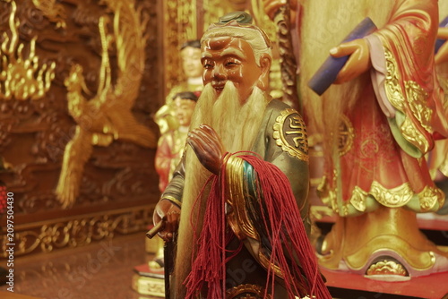 Quadro su tela The Statue of Yue Lao for Matchmaking