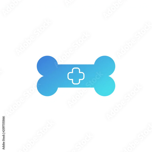 Dog Bone Vet Icon Vector Design