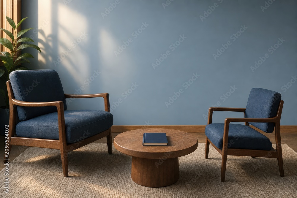 Fototapeta premium School Counselor Shortage Still Life Experienced Chair Facing Smaller