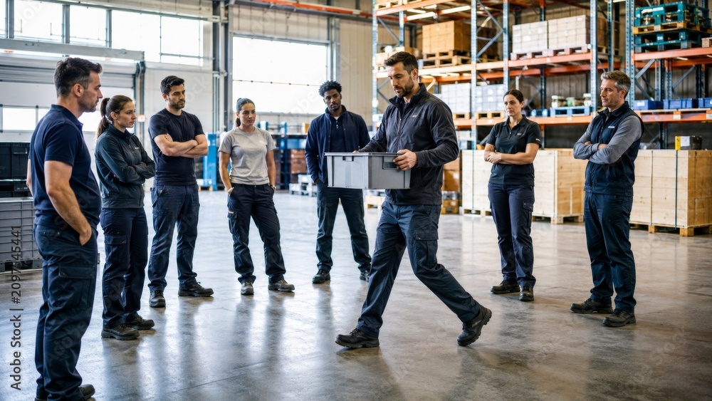 Fototapeta premium Workplace Posture and Manual Handling Training