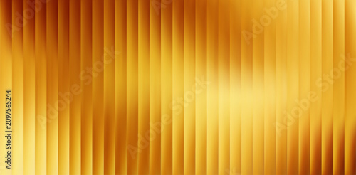 Vector Gold Colorful Blurred Gradient background. Ribbed glass texture. Pastel Gradient bg. Golden Glossy Ripple Stripes