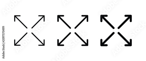 Tableau sur toile Expand icon icon