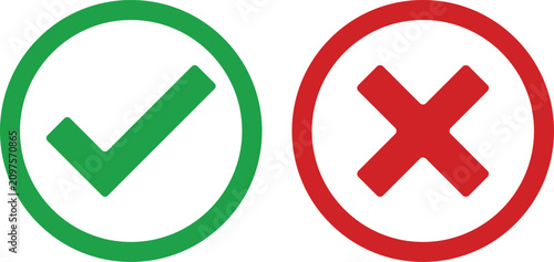 Tableau sur toile approval and denial button sign