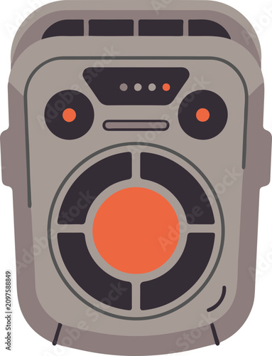 Minimalist Carbon Monoxide Detector flat design icon vector