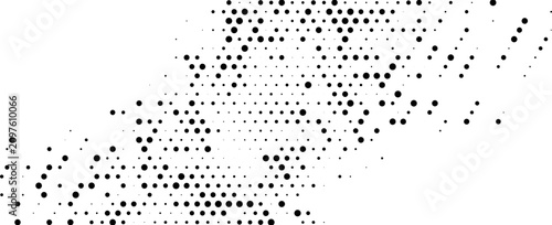 Schilderij op canvas retro halftone dot wave