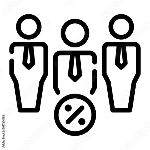 partnership line icon